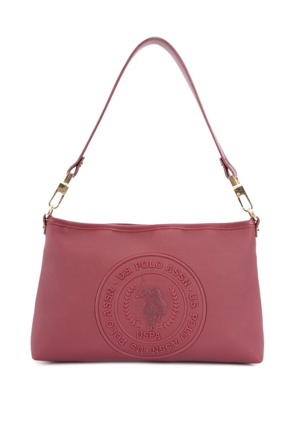 U.S. POLO ASSN. BORDO KADIN OMUZ ÇANTASI