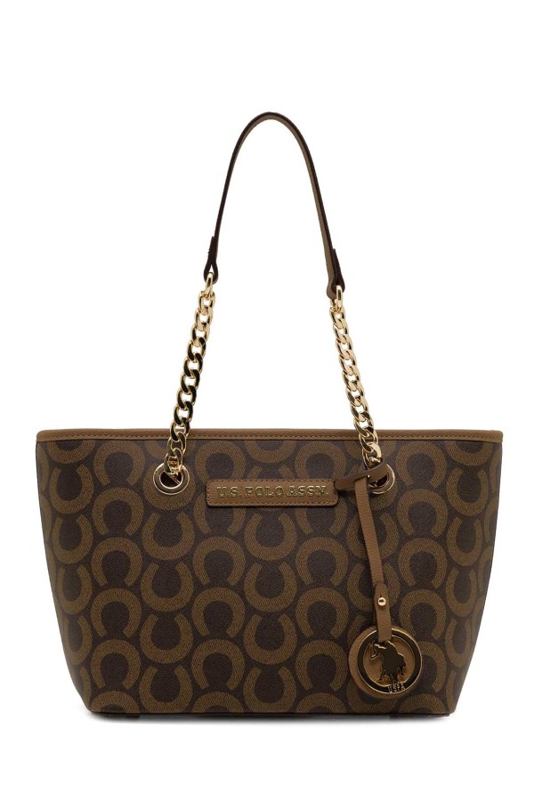 U.S. POLO ASSN. KAHVERENGİ KADIN OMUZ ÇANTASI