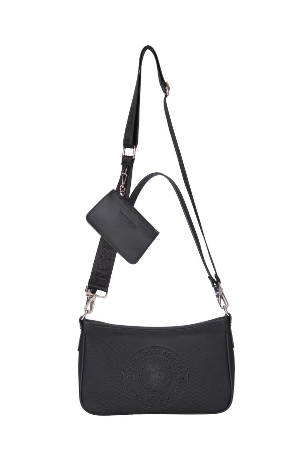 U.S. POLO ASSN. SİYAH KADIN POSTACI ÇANTASI