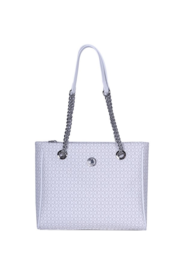 U.S. POLO ASSN. BEYAZ KADIN OMUZ ÇANTASI