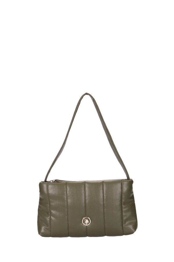 U.S. POLO ASSN. HAKİ KADIN OMUZ ÇANTASI