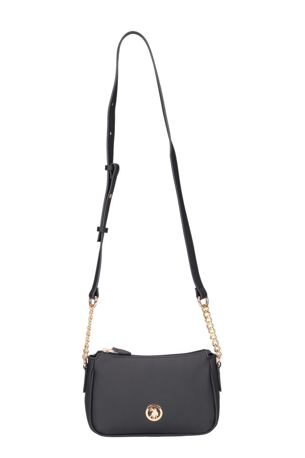 U.S. POLO ASSN. SİYAH KADIN POSTACI ÇANTASI