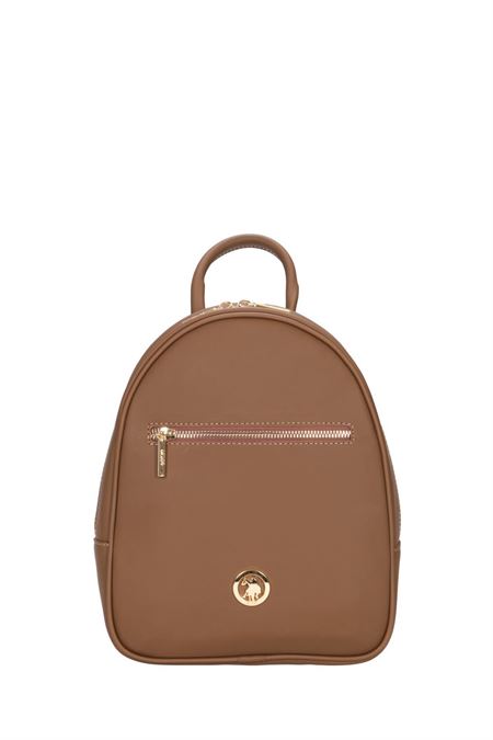 U.S. POLO ASSN. KAHVERENGİ KADIN SIRT ÇANTASI 
