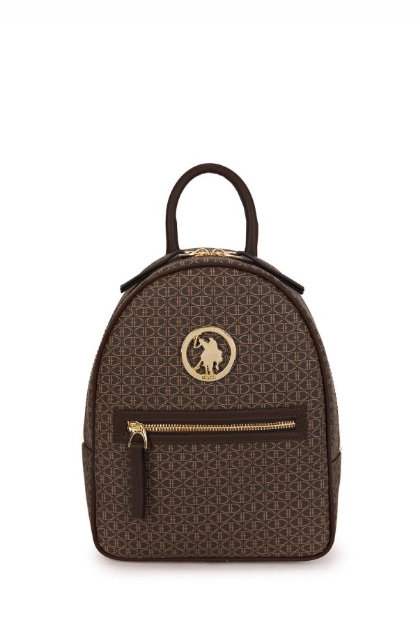 U.S. POLO ASSN. KAHVERENGİ KADIN SIRT ÇANTASI