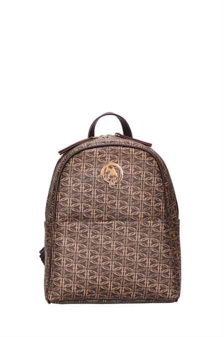 U.S. POLO ASSN. KAHVERENGİ KADIN SIRT ÇANTASI